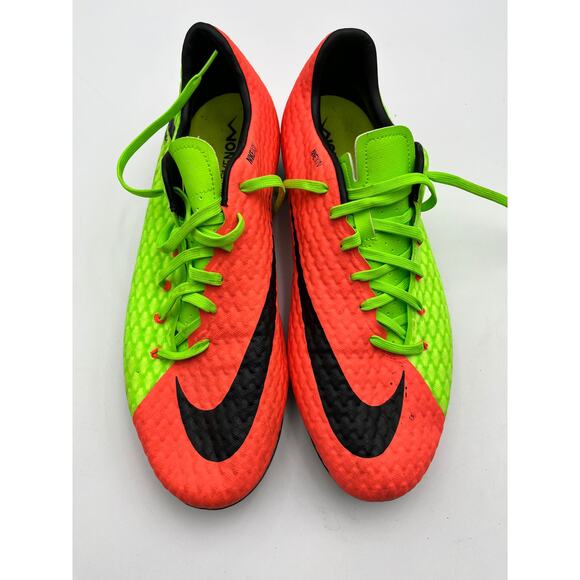 Nike Hypervenom Phelon III FG Soccer Cleats Men's 13 Electric Green Orange - Picture 1 of 8